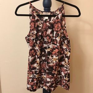 LOFT floral strappy tank